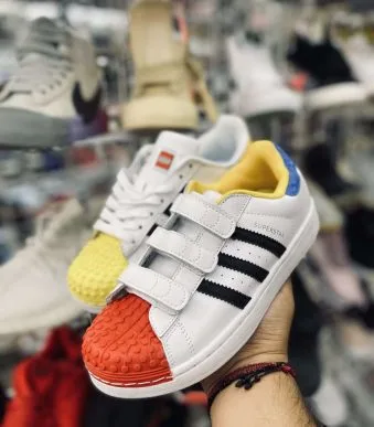 Combo 2 Adidas Superstar Lego White Colors