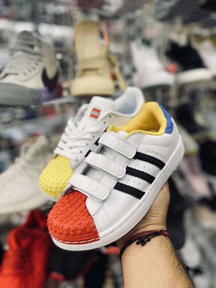 Combo 2 Adidas Superstar Lego White Colors
