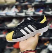 Adidas Superstar Black Lego Yellow